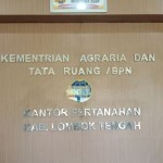 Plang nama Kantor BPN Kabupaten Lombok Tengah Provinsi NTB (ANTARA/Akhyar Rosidi)-1704878759