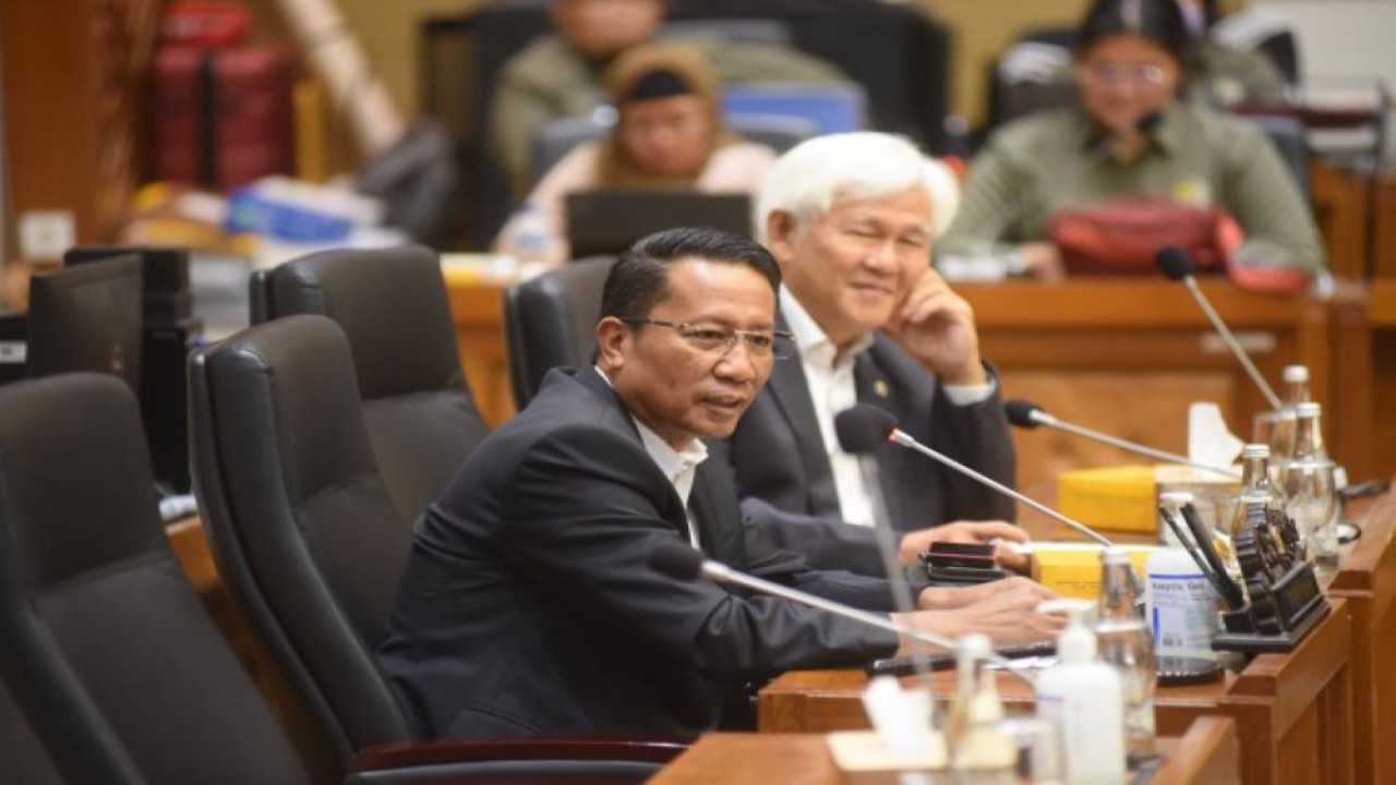 Ketua Baleg DPR RI Supratman Andi Agtas saat memimpin rapat penyusunan jadwal acara Rapat Baleg Masa Sidang III Tahun Sidang 2023-2024 di Gedung Nusantara I DPR RI, Senayan, Jakarta, Selasa (16/1/2024). Foto : Devi/Man