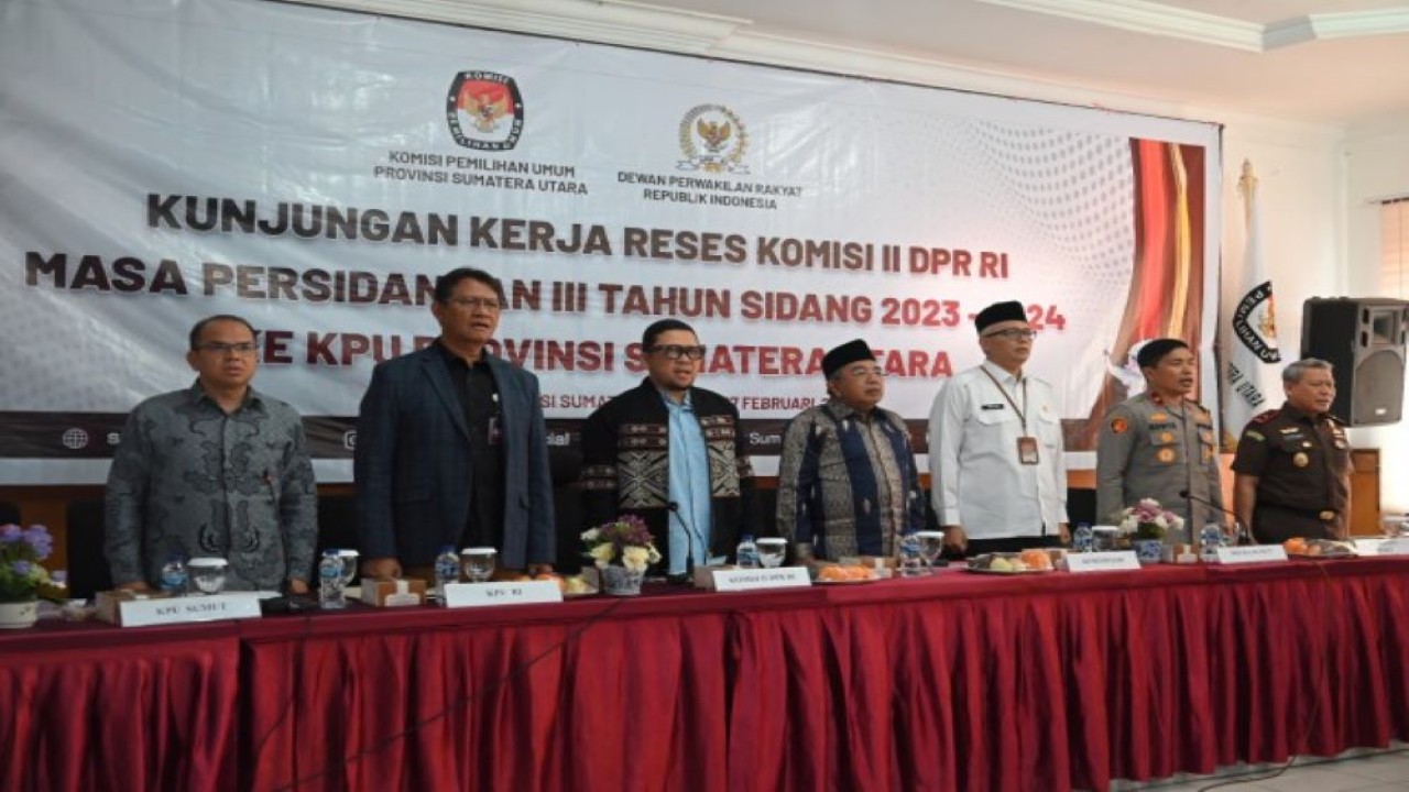 Ketua Komisi II DPR RI Ahmad Doli Kurnia Tandjung dalam agenda Kunjungan Kerja Komisi II DPR ke Provinsi Sumatera Utara, Rabu (7/2/2024). Foto : Saum/Man