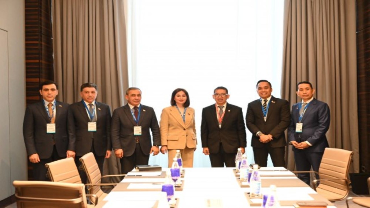 Ketua Badan Kerja Sama Antar Parlemen (BKSAP) DPR RI Fadli Zon menghadiri Sidang Umum ke-14 Asian Parliamentary Assembly (APA), di Baku, Azerbaijan, Rabu (21/2/2024). Foto : Bianca/Man