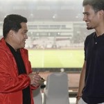 Ketua umum PSSI Erick Thohir bersama pemain keturunan Indonesia-1708500099