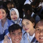 Pemain Timnas Indonesia Pratama Arhan datang ke lokasi debat Capres 2024-1707053623