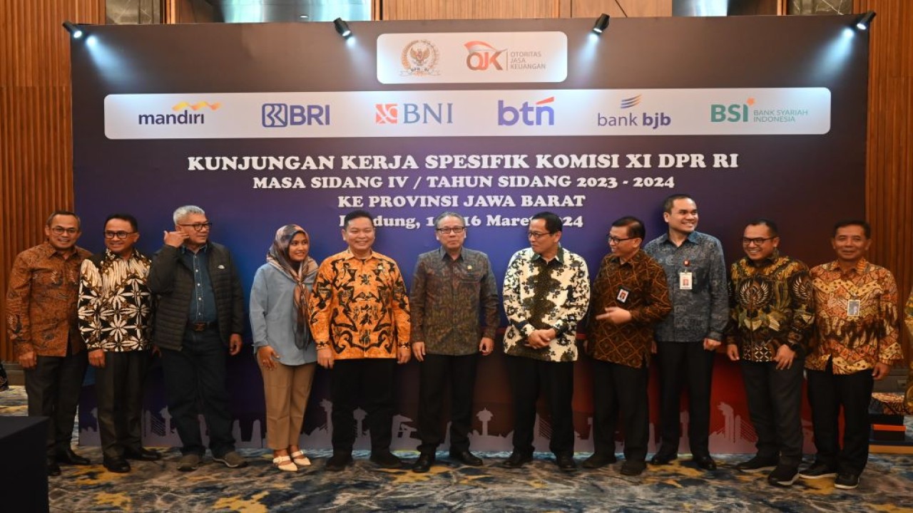 Wakil Ketua Komisi XI DPR RI Dolfie saat memimpin Kunjungan Kerja Spesifik Komisi XI ke Bandung, Jawa Barat, Kamis (14/3/2024). Foto : Agung/Andri