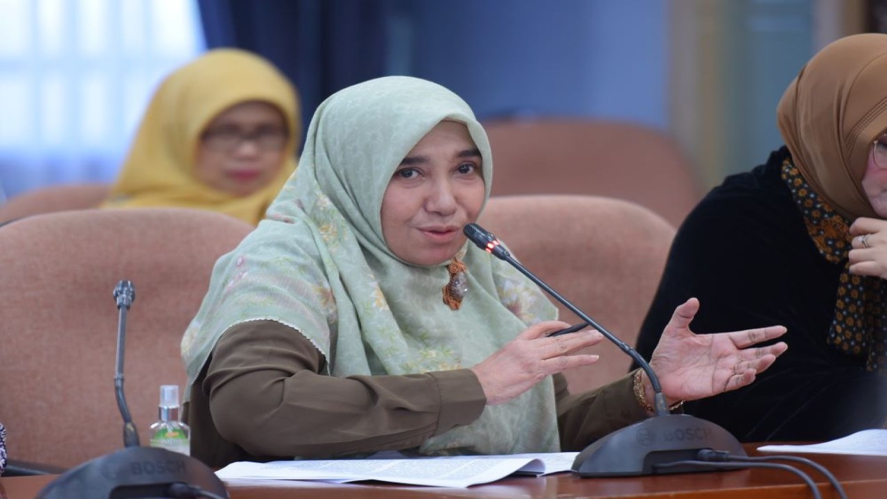 Anggota Komisi X DPR RI Sakinah Aljufri saat mengikuti Kunjungan Kerja Spesifik Komisi X di Kota Depok, Provinsi Jawa Barat, Selasa, (26/3/2024). Foto: Andri/nr