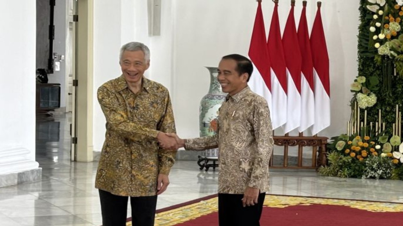 Presiden RI Joko Widodo (Jokowi) melakukan pertemuan dengan  Perdana Menteri Singapura Lee Hsien Loong  di Istana Bogor/ist