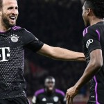 Selebrasi striker Bayern Munchen, Harry Kane-1712697435