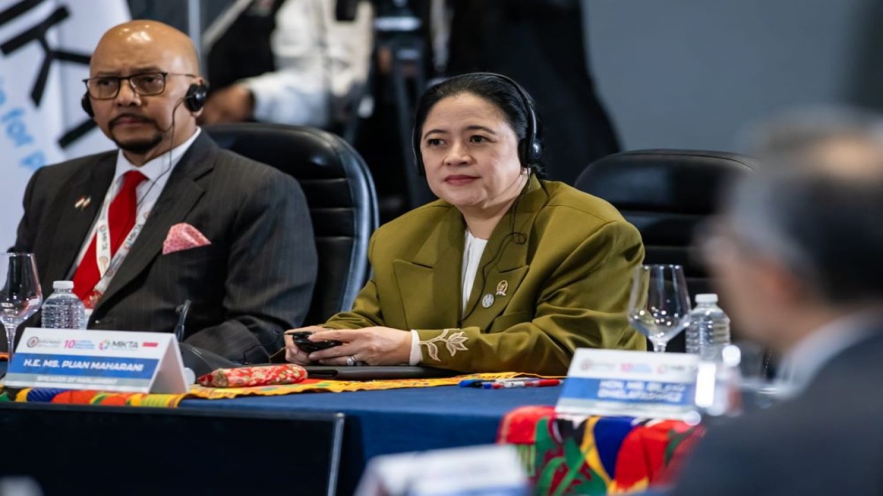 Ketua DPR RI Dr. (H.C) Puan Maharani saat mengikuti agenda 10th MIKTA Speakers Consultation di Meksiko, Senin (6/5/2024). Foto: Ist/vel