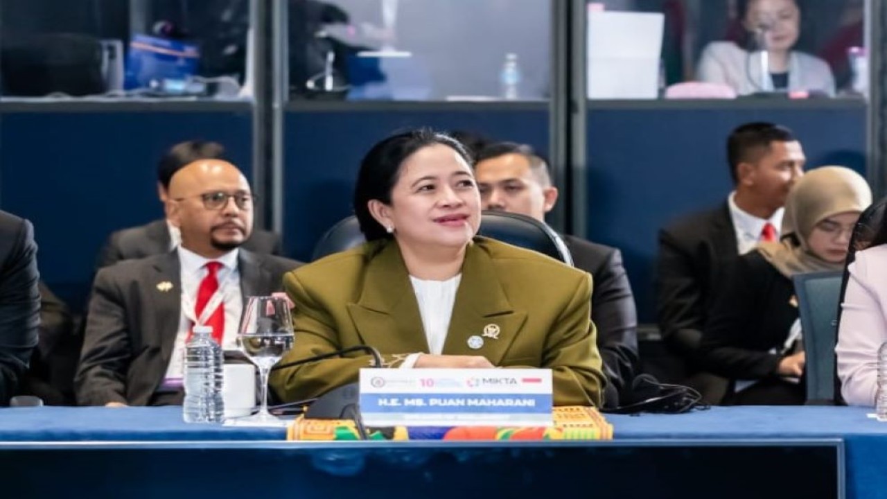 Ketua DPR RI Dr. (H.C.) Puan Maharani saat mengikuti pertemuan parlemen anggota MIKTA (Meksiko, Indonesia, Korea Selatan, Turki, dan Australia) di Meksiko, Senin (6/5/2024). Foto: Ist/vel