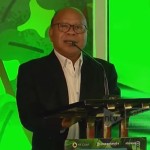 Presiden Direktur Nusantara TV Don Bosco Selamun saat memberikan Wellcoming Remark dalam acara Nusantara Sustainability Trend Forum (Nature) 2025.-1748422501