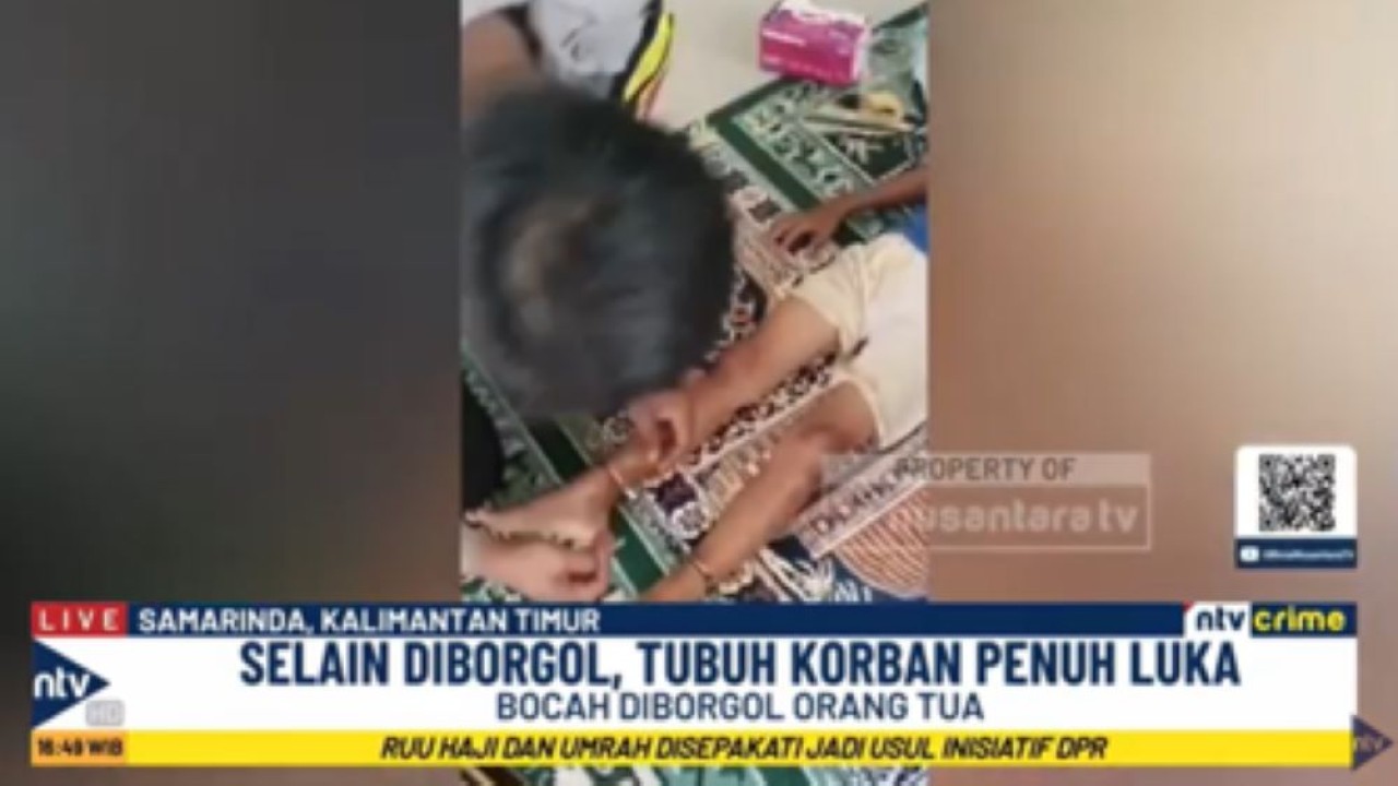 A seorang anak berusia 8 tahun di Samarinda diborgol oleh orang tuanya dengan alasan agar tidak keluyuran