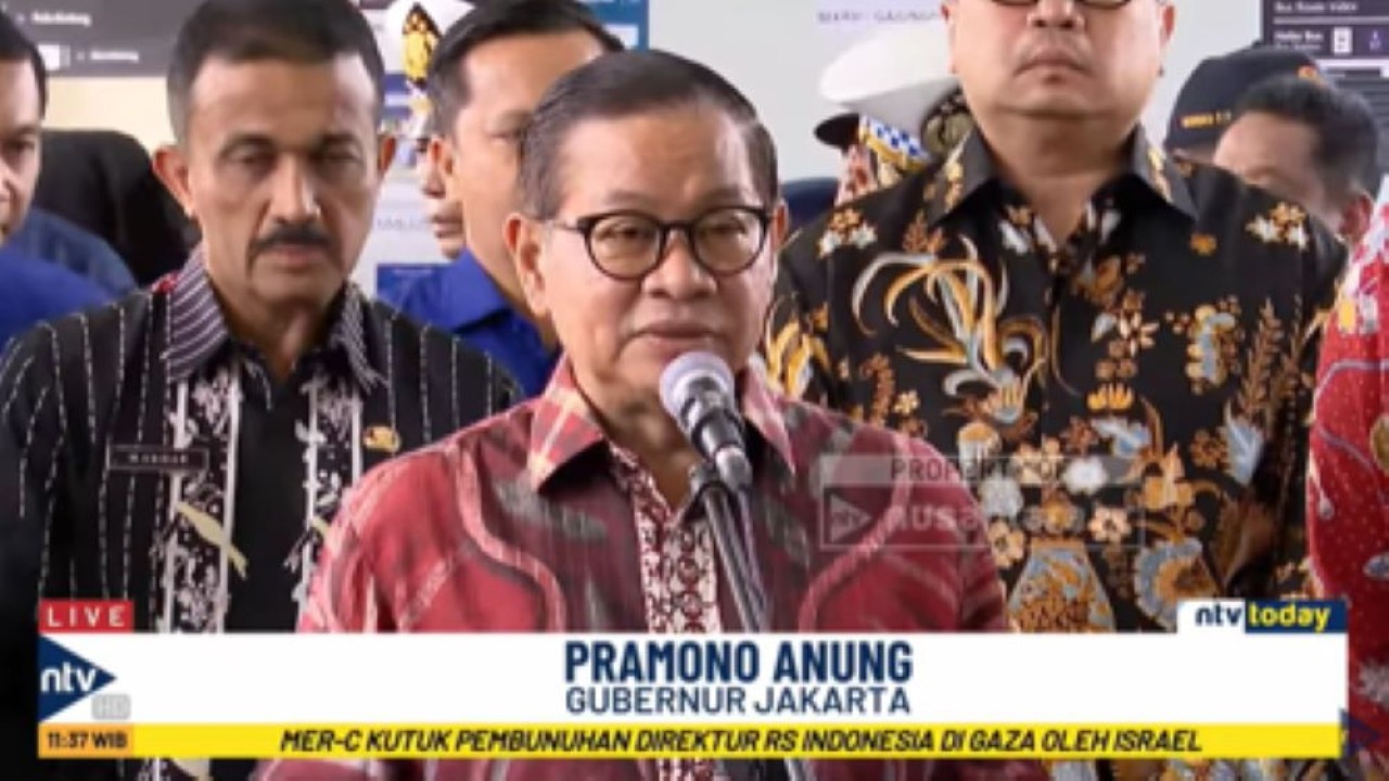 Gubernur Jakarta Pramono Anung meresmikan rute baru Transjabodetabek Bekasi-Dukuh Atas