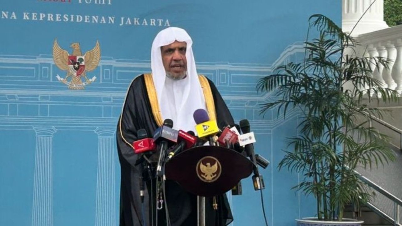 Sekjen Liga Muslim Dunia, Muhammad Abdul Karim Al-Issa di Kompleks Istana Kepresidenana Jakarta. (Foto: NTVnews)