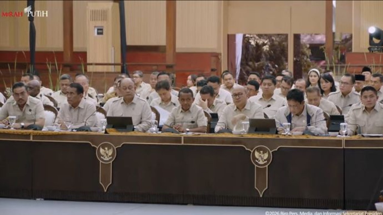 Menteri Kabinet Merah Putih di Hambalang (Istimewa)