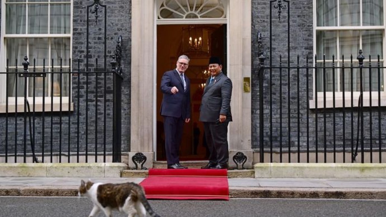 Presiden Prabowo kembali menyambangi Downing Street(Sekretariat Presiden)