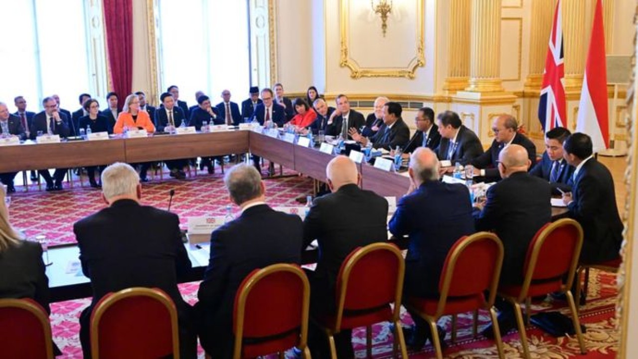 Presiden Prabowo di forum UK-Indonesia Education (Sekretariat Presiden)