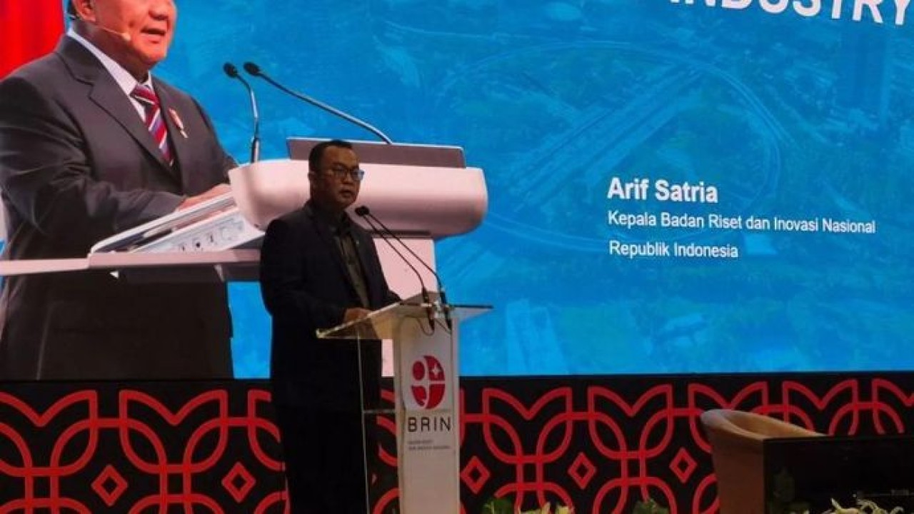 Kepala Badan Riset dan Inovasi Nasional (BRIN) Arif Satria dalam kegiatan BRIN Goes to Industry di Jakarta, Kamis 26 Februari 2026. ANTARA/Sean Filo Muhamad (Antara)