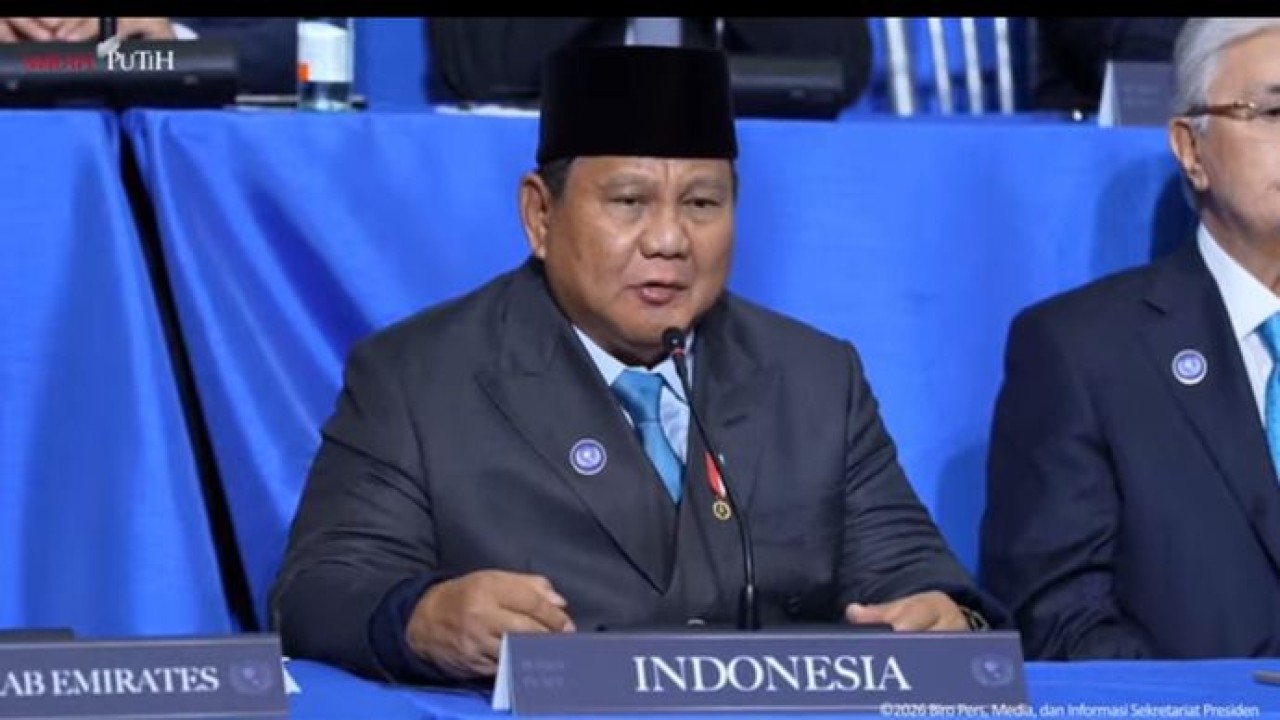Prabowo Subianto dalam pertemuan Board of Peace (Istimewa)