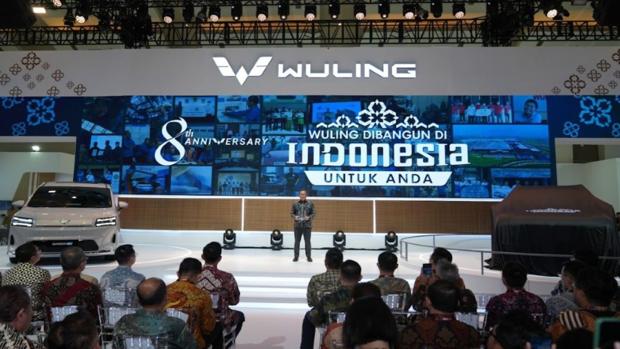 Wuling mengusung tema "Dibangun di Indonesia" lewat partisipasi di IIMS 2026. (Foto: Dok/Istimewa/Adiantoro/Wuling Motors)