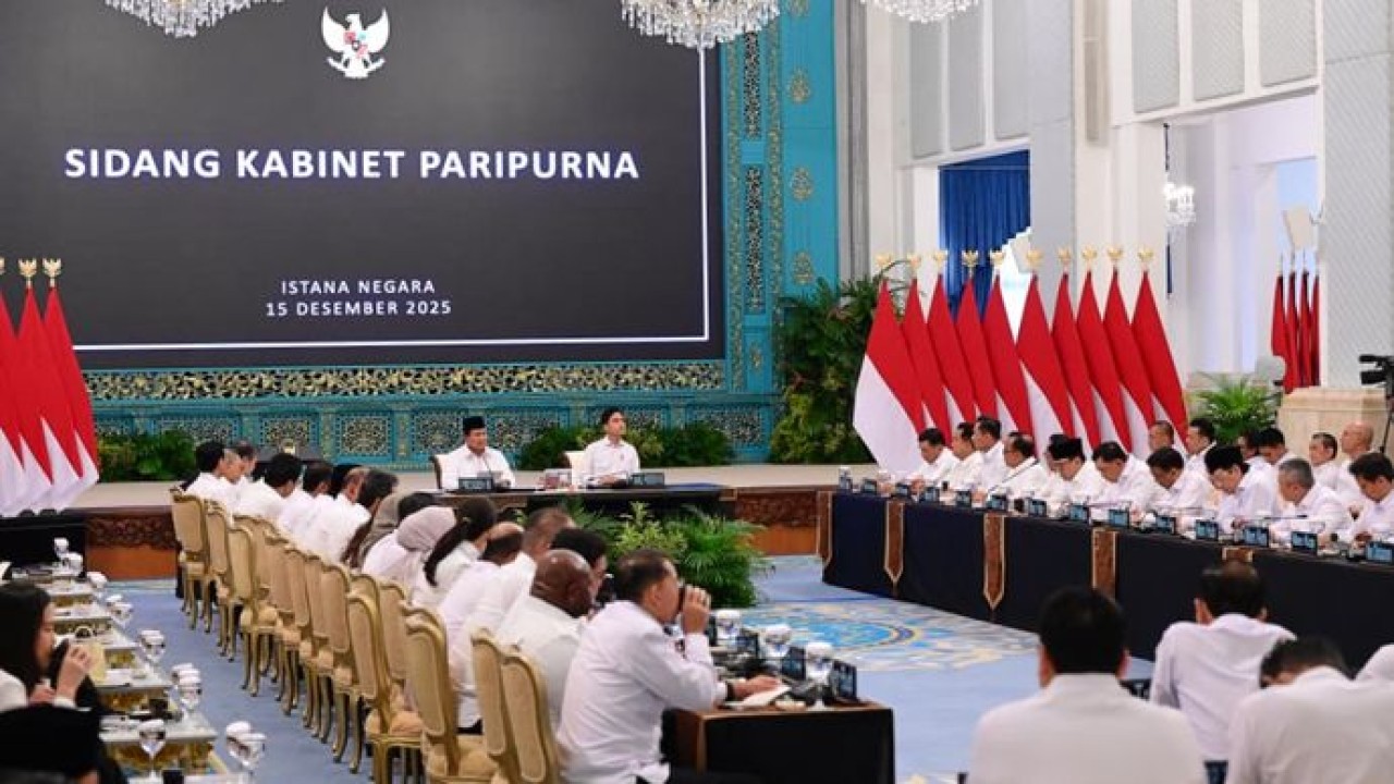 Presiden Prabowo Subianto Pimpin Langsung Sidang Kabinet Paripuna di Istana Negara (Setpres)