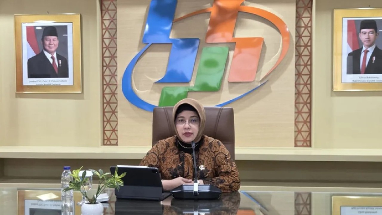 Kepala Badan Pusat Statistik (BPS) Amalia Adininggar Widyasanti dalam konferensi pers di Jakarta, Kamis (5/2/2026). ANTARA/Bayu Saputra (Antara)