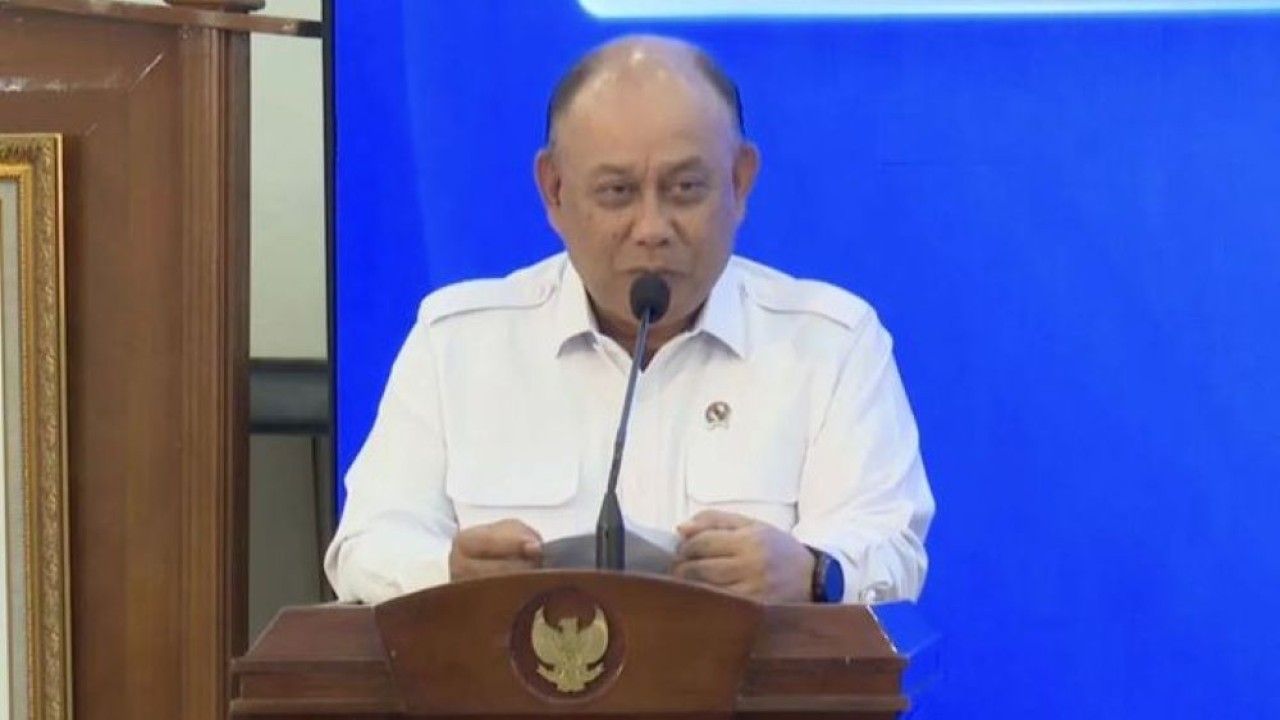 Tangkapan virtual Kepala Badan Gizi Nasional (BGN) Dadan Hindayana dalam agenda Peluncuran Program Kerja Sama Pemerintah Indonesia dan United Nations Children's Fund (UNICEF) Periode 2026-2030 di Gedung Bappenas, Jakarta, Senin (20/4/2026). (Foto: ANTARA/Muhammad Baqir Idrus Alatas)