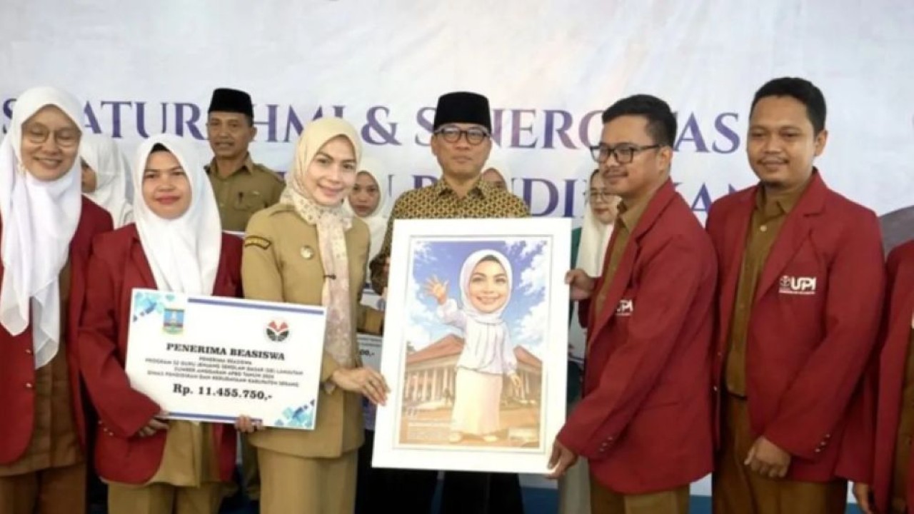 Menteri Desa dan Pembangunan Daerah Tertinggal (Mendes PDT) Yandri Susanto menghadiri kegiatan silaturahmi dan sinergi dengan kepala sekolah serta insan pendidikan se-Kabupaten Serang, di Pondok Pesantren BAI Mahdi Serang, Selasa (14/4/2026). (Foto: ANTARA/HO-Humas Kemendes PDT)