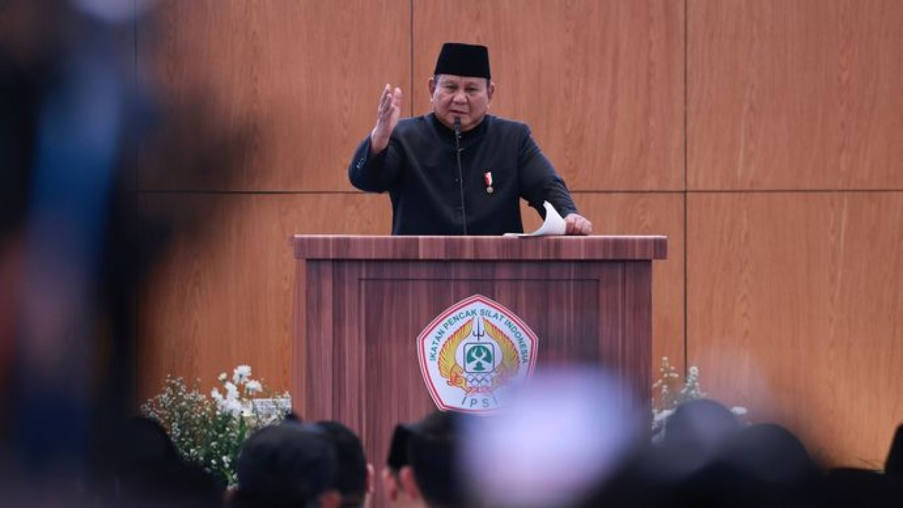 Presiden Prabowo memberikan sambutan pada Munas IPSI 2026 (Istimewa)