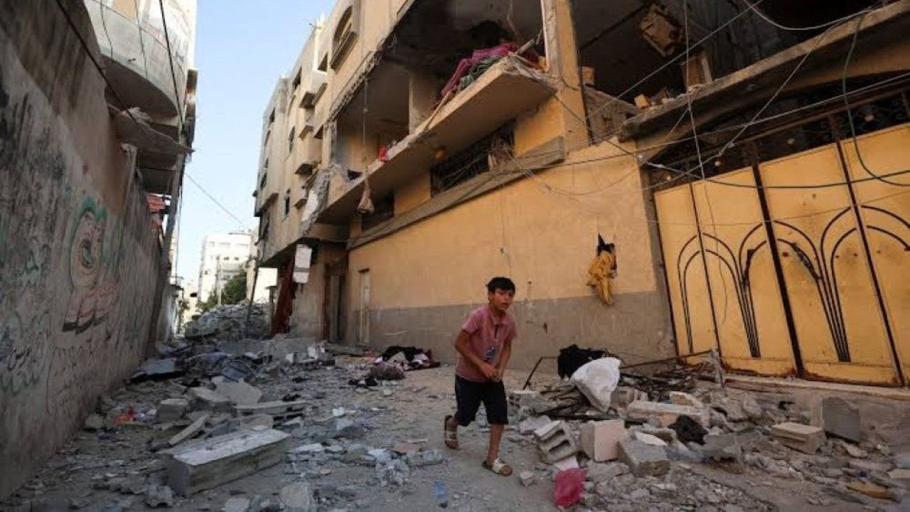 Sembilan warga Palestina tewas dalam serangan Israel di Gaza, Palestina. (Foto: Reuters)
