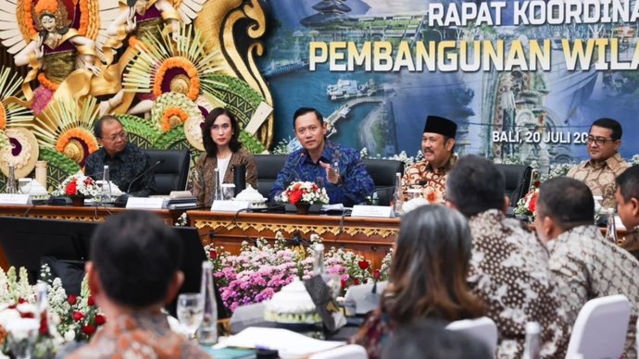 Rapat Koordinasi Pengembangan Wilayah Bali di Gedung Wiswa Sabha, Kantor Gubernur Bali, Denpasar, Senin, 20 Juli 2026. (Istimewa)