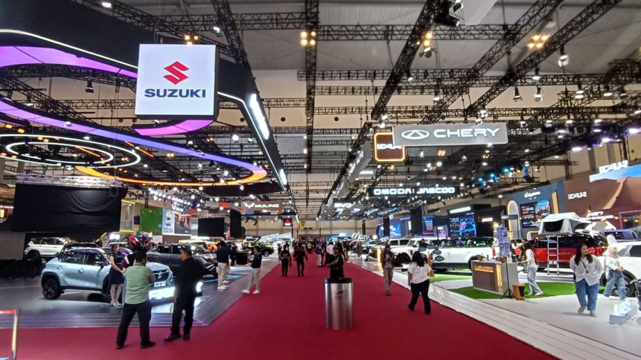 Pameran GIIAS 2026 berlangsung pada 31 Juli-9 Agustus di ICE BSD City, Kabupaten Tangerang, Banten. (Foto: Adiantoro/NTV)