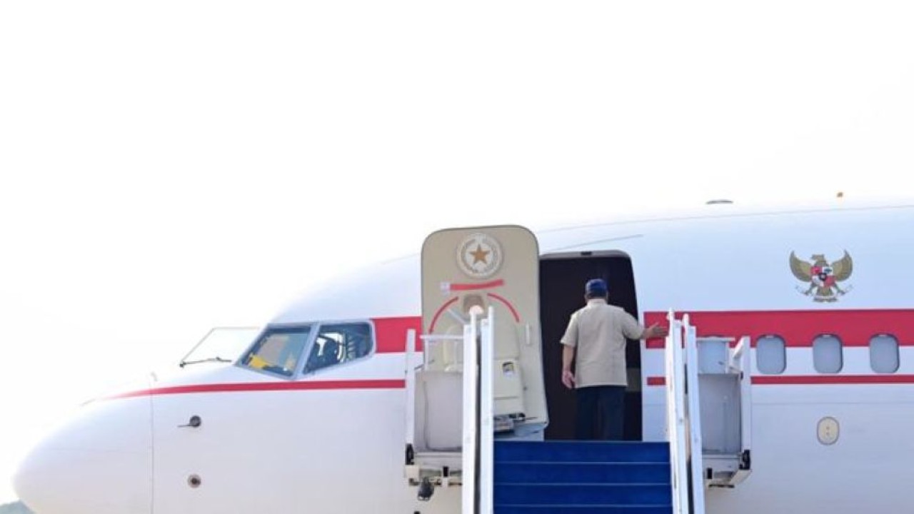 Presiden Prabowo Subianto bertolak menuju Provinsi Jawa Timur pada Senin, 31 Agustus 2026. (Foto: Istimewa)