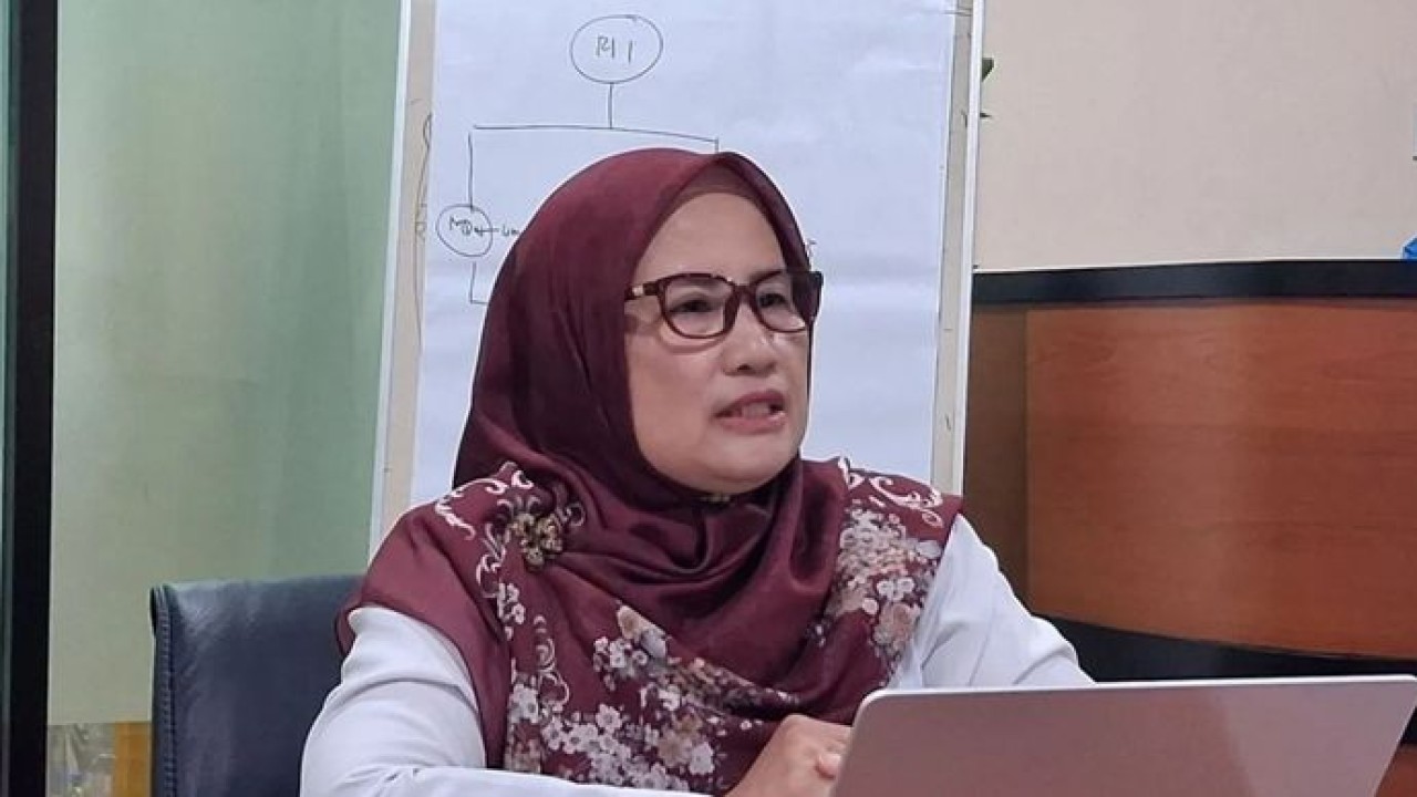 Deputi Bidang Penggerakan dan Peran Serta Masyarakat Kemendukbangga/BKKBN Wahyuniati dalam diskusi bersama media tentang peran Tim Pendamping Keluarga (TPK) dalam distribusi MBG 3B di Jakarta, Senin (31/8/2026). (Antara)